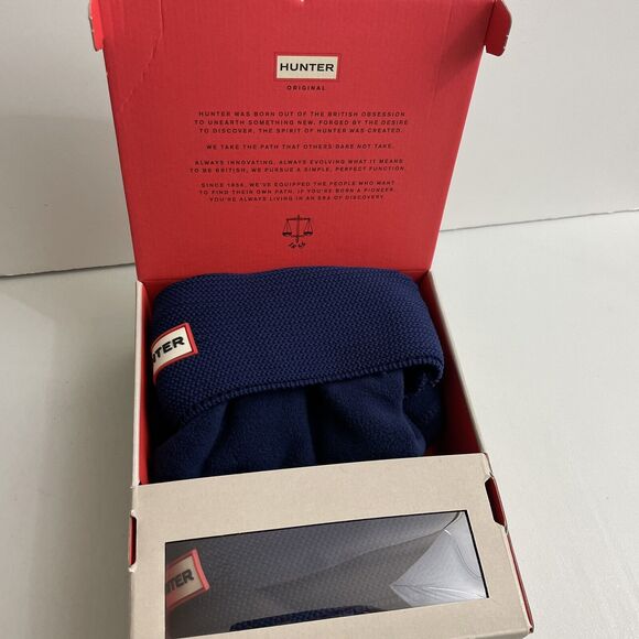 Hunter Womens Boot Socks M 5-7 Garter Cuff Tall Wellington Recycled Fleece - Picture 6 of 9